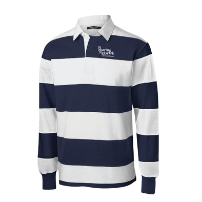 NJ Sharing Network - Classic Rugby Polo - Navy/White SMST301