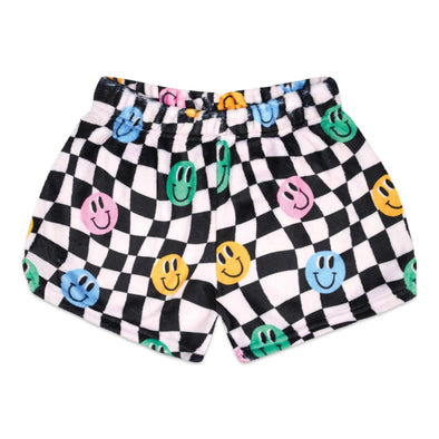 Good Times Checkerboard Plush Shorts - Iscream