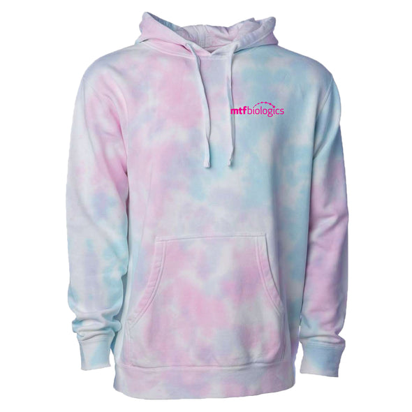 MTF Biologics - Independent Trading Tie-Dyed Hooded Sweatshirt - Cotton Candy