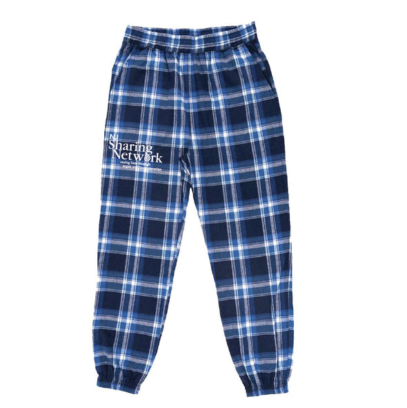 NJ Sharing Network - Flannel Jogger - Navy/White/Columbia SS8810