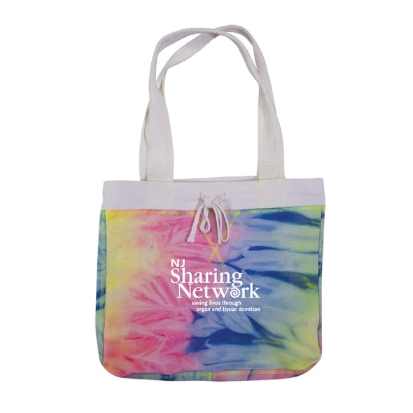 NJ Sharing Network - Sweatshirt Tote Bag - Neon Tie Dye SS3394