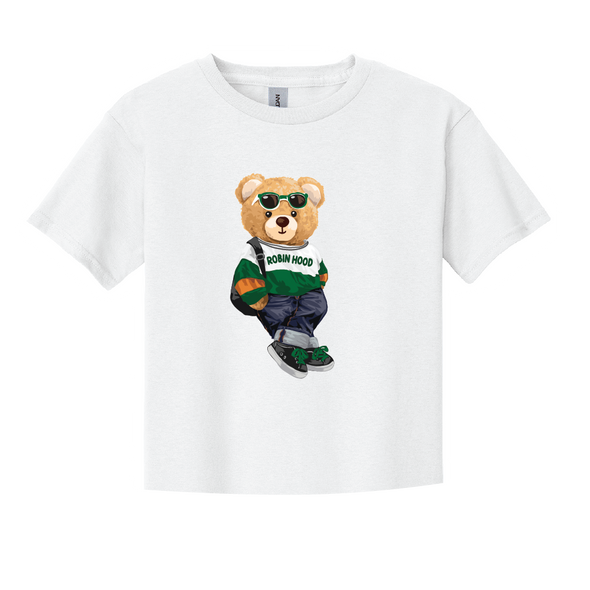 Robin Hood - Raw Edge Bottom - Classic T-Shirt - White