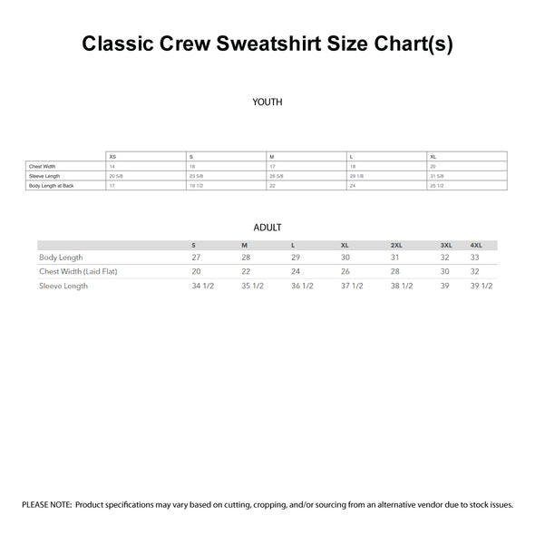 Demarest - Classic Pullover Crewneck Sweatshirt w/ Puff Graphic and Raw Edge Bottom - White