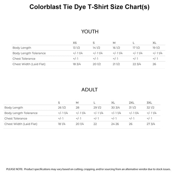 GW - Watercolor Tie Dye T Shirt w/ Raw Edge Bottom - Light Blue