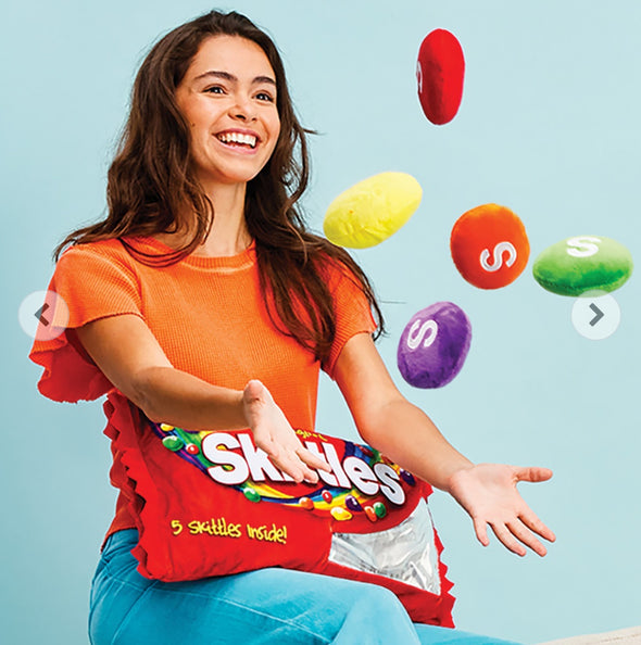 Skittles 3D Pillow With Removable Pieces- Iscream