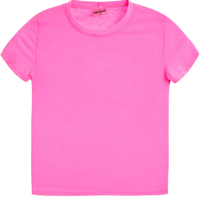 Firehouse Short Sleeve Crop Tee - Neon Pink