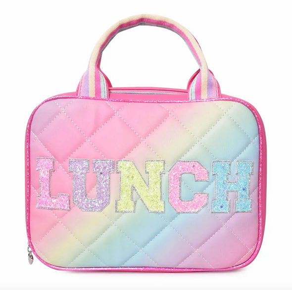 Glitter Ombre Quilted Lunch Box