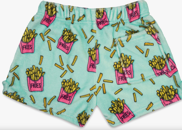 I Heart Fries Plush Shorts - Iscream