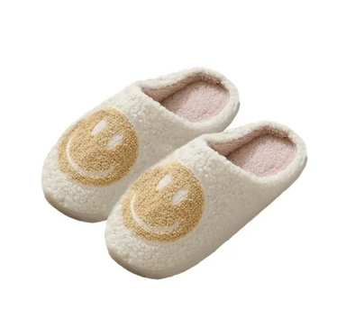 Copy of Happy Face Slippers - Beige