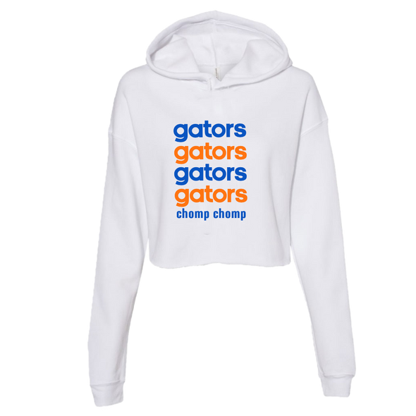 College Cropped Hoodie - Repeat