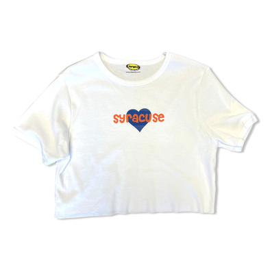 College Baby Doll Cropped Tee