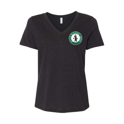 Allied Beverage - Bella Relaxed Fit Heather V-Neck Tee - Black