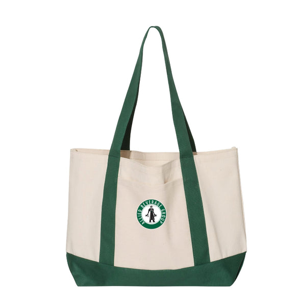 Allied Beverage - Boater Tote Bag - Canvas/Green