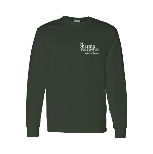 NJ Sharing Network - Hunter Green Classic Long Sleeve T-Shirt - SS5400