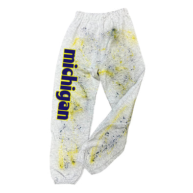 College Paint Splatter Sweatpants