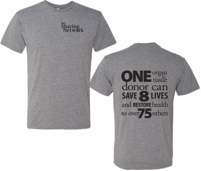 NJ Sharing Network Tri-Blend T-Shirt - Grey Heather