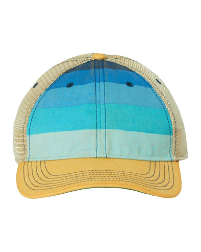 Ocean Striped Vintage Trucker Hat